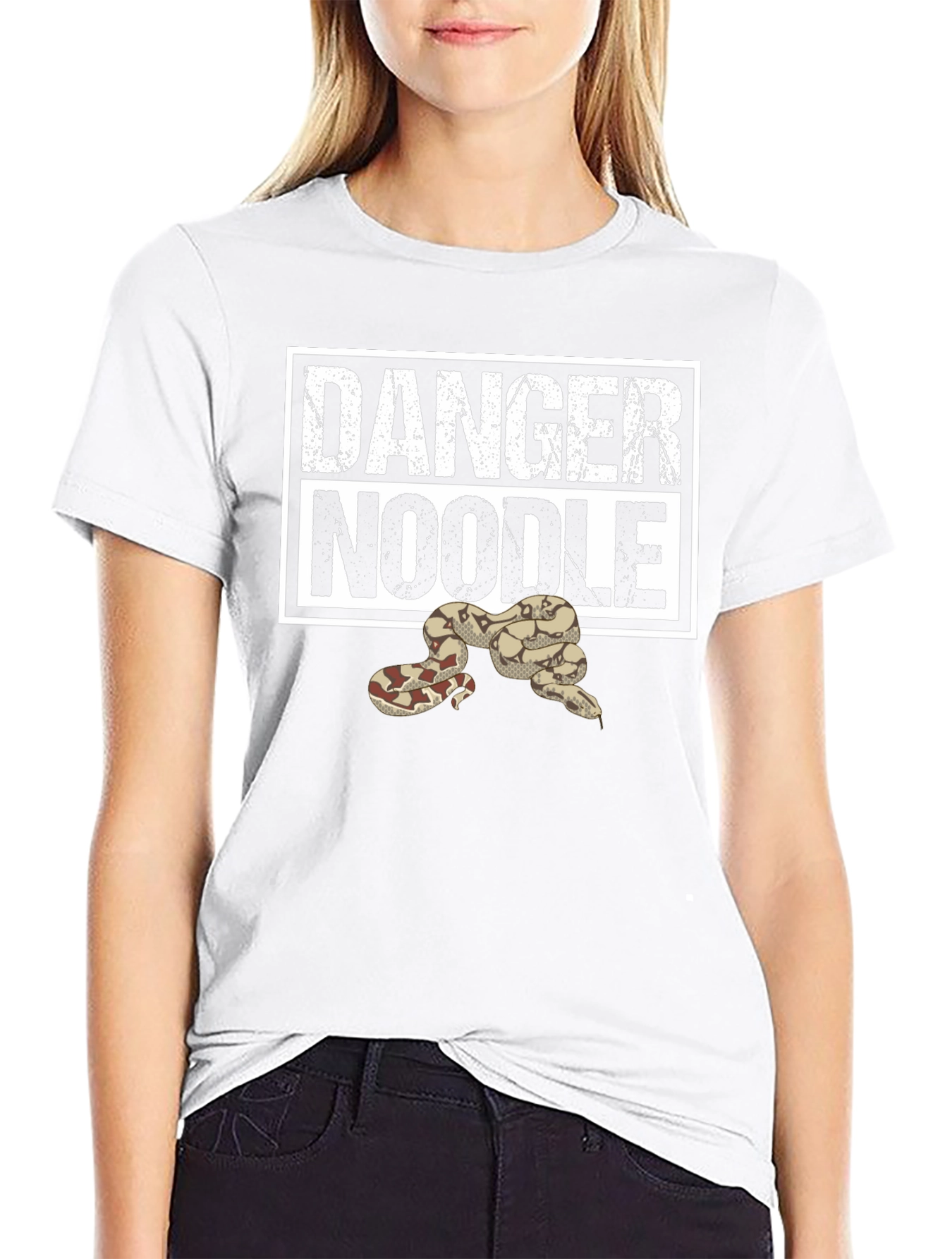 Danger Noodle Snake T-Shirt - Funny Reptile Tee