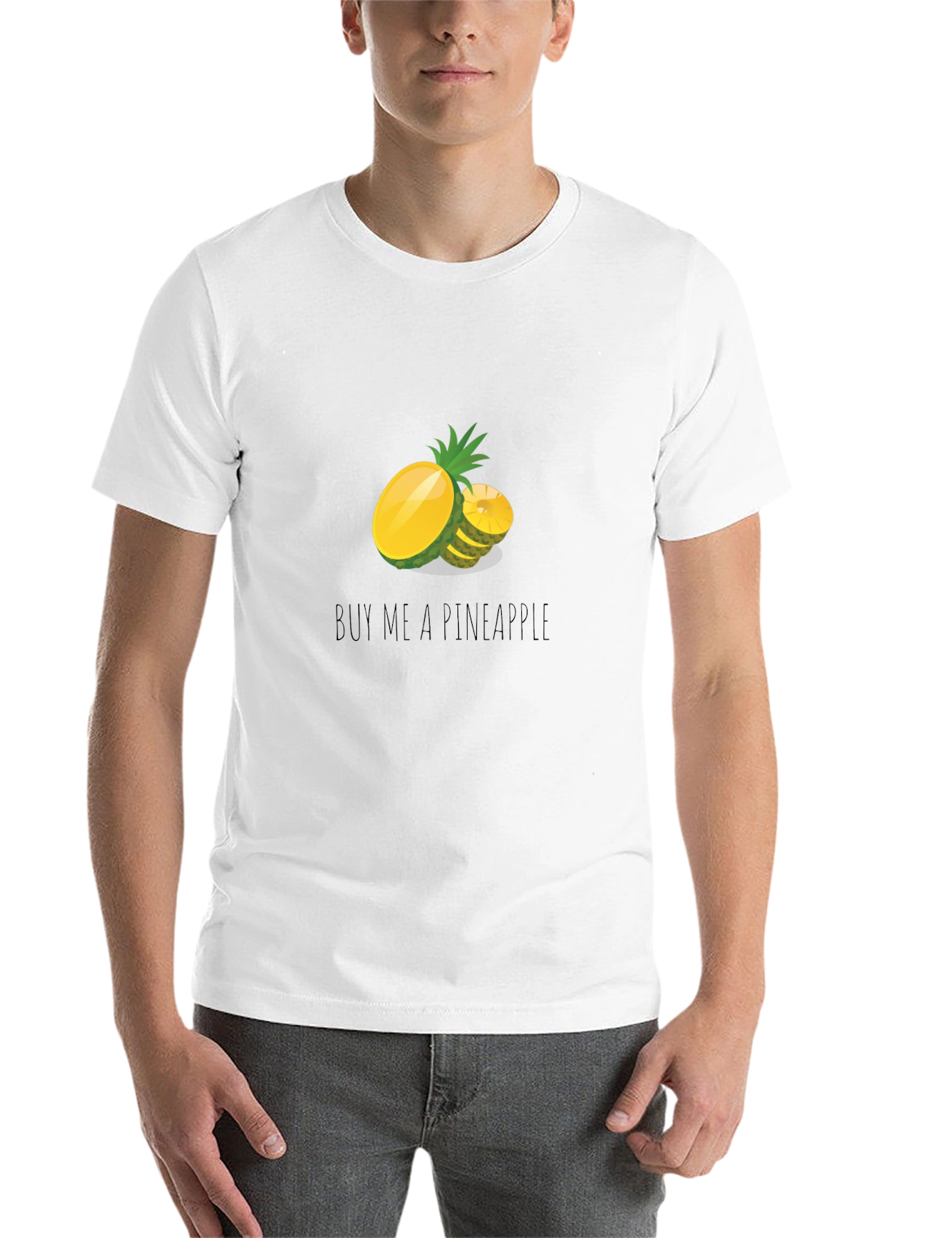 Buy Me A Pineapple Graphic Tee - Black