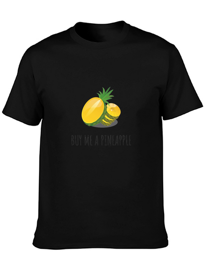 Buy Me A Pineapple Graphic Tee - Black