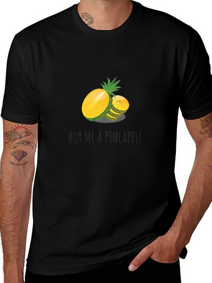 Buy Me A Pineapple Graphic Tee - Black