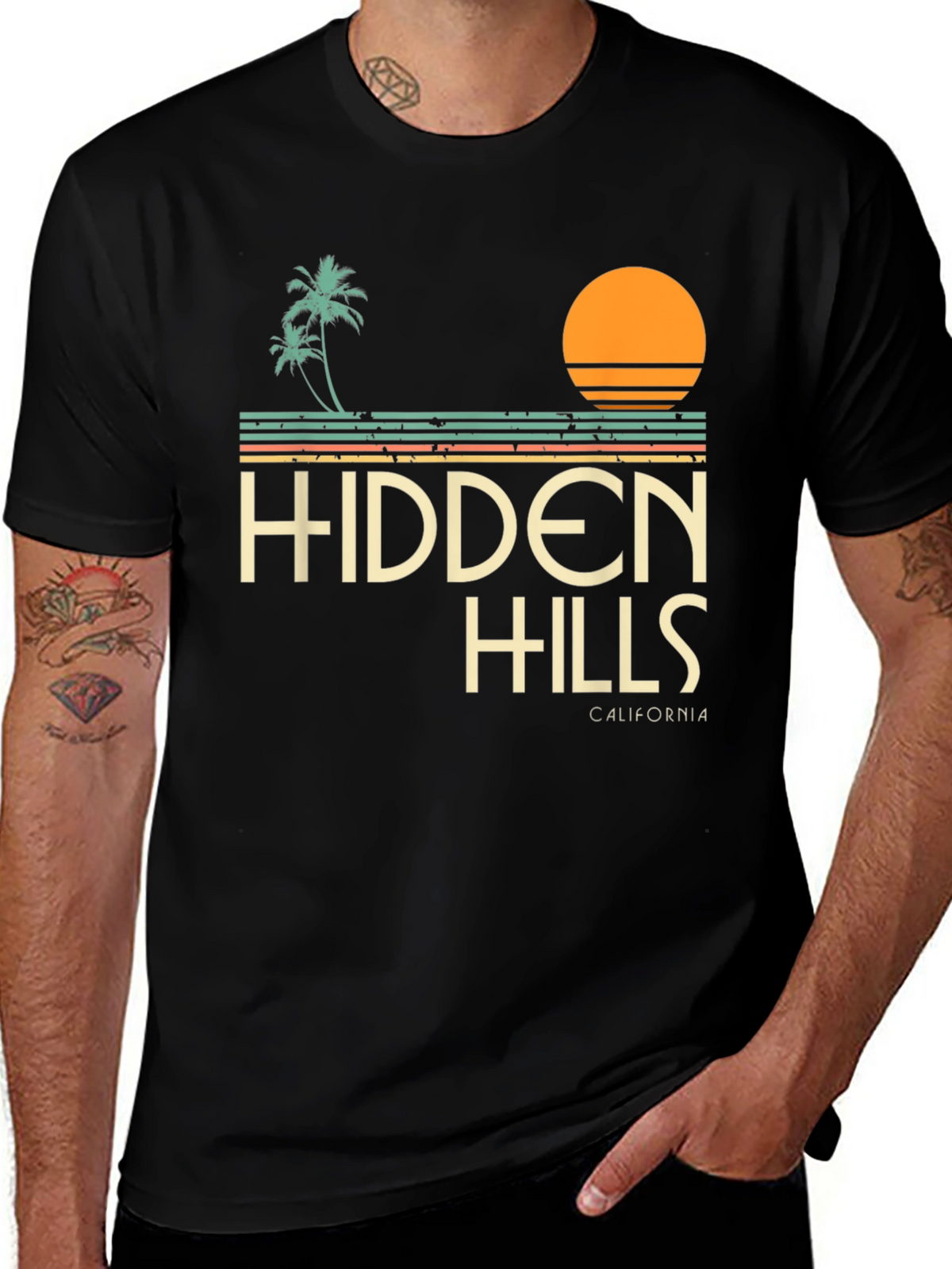Hidden Hills California Graphic T-Shirt