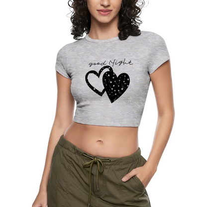 Gothic Thorn Butterfly Hot Pink Y2K Cropped Baby Tee