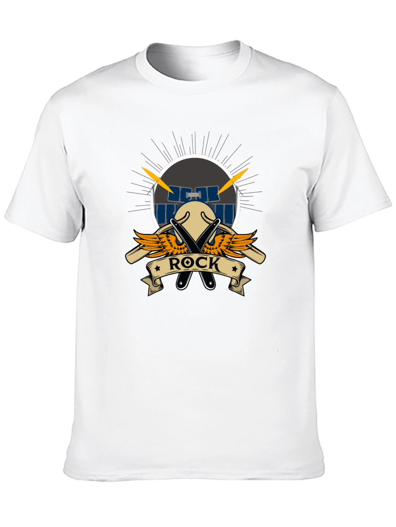 Rock Music T-Shirt - Drum Set Design