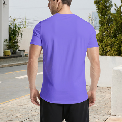 He Him His Pronoun Equality Purple Tee, LGBTQ Inclusive Minimal Aesthetic Shirt