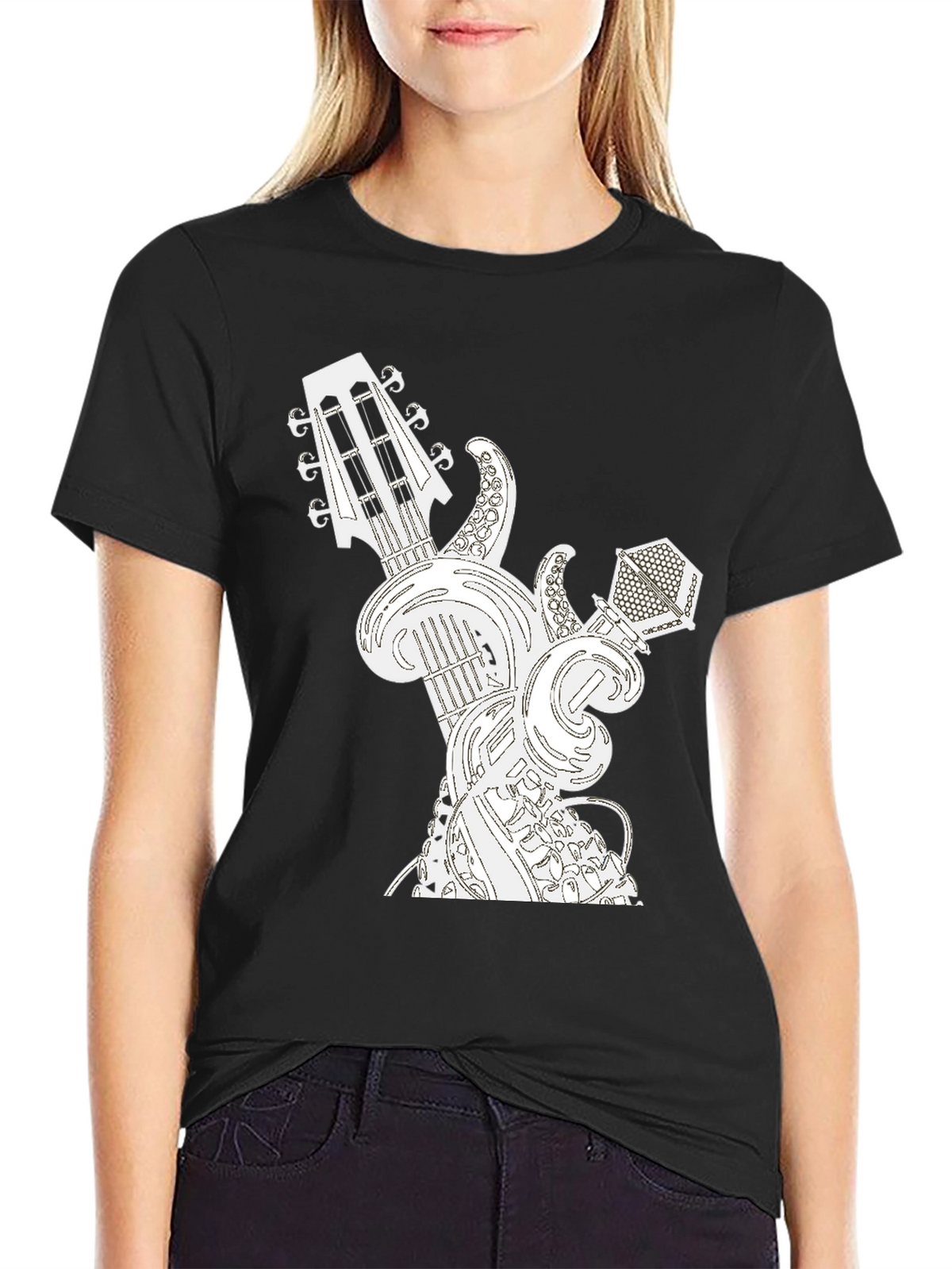 Guitar and Microphone Graphic Tee