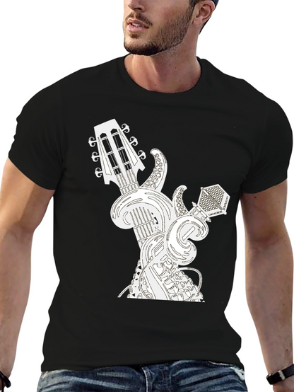 Guitar and Microphone Graphic Tee
