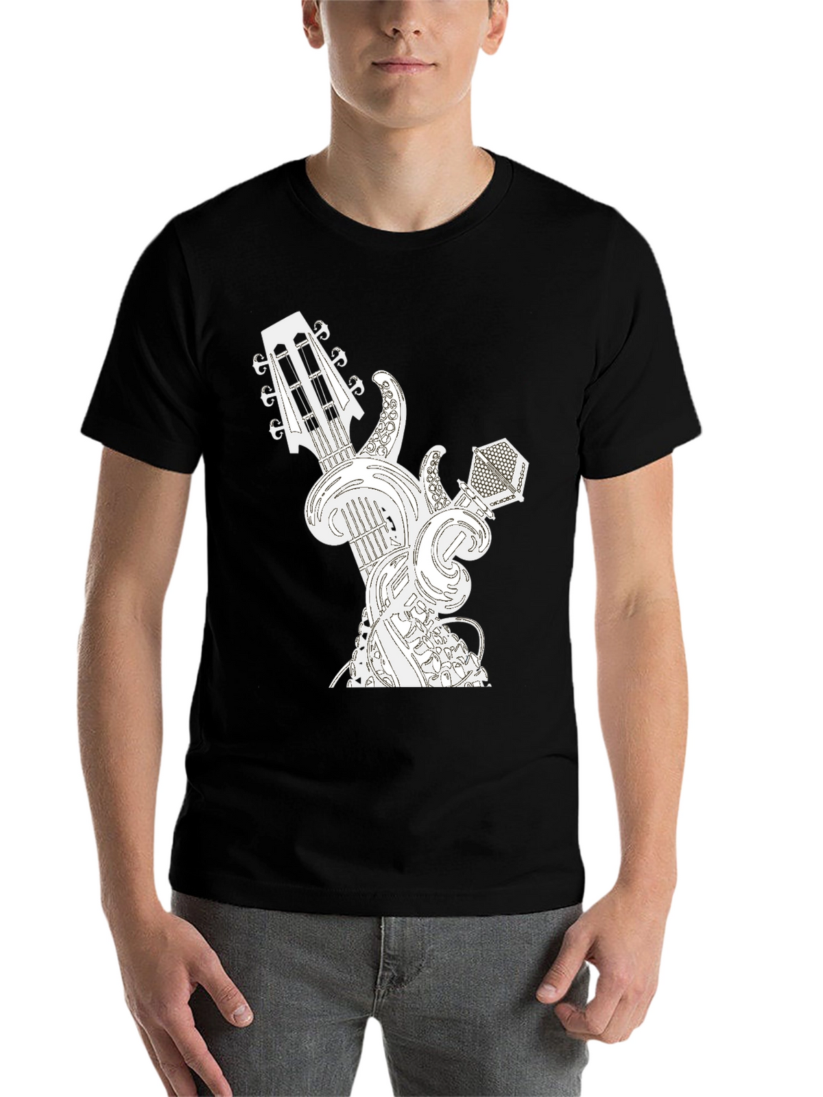 Guitar and Microphone Graphic Tee