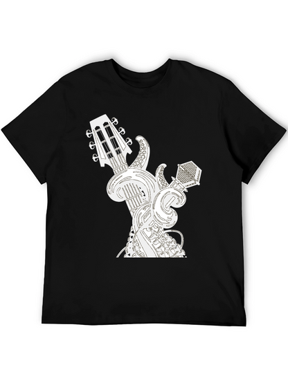 Guitar and Microphone Graphic Tee