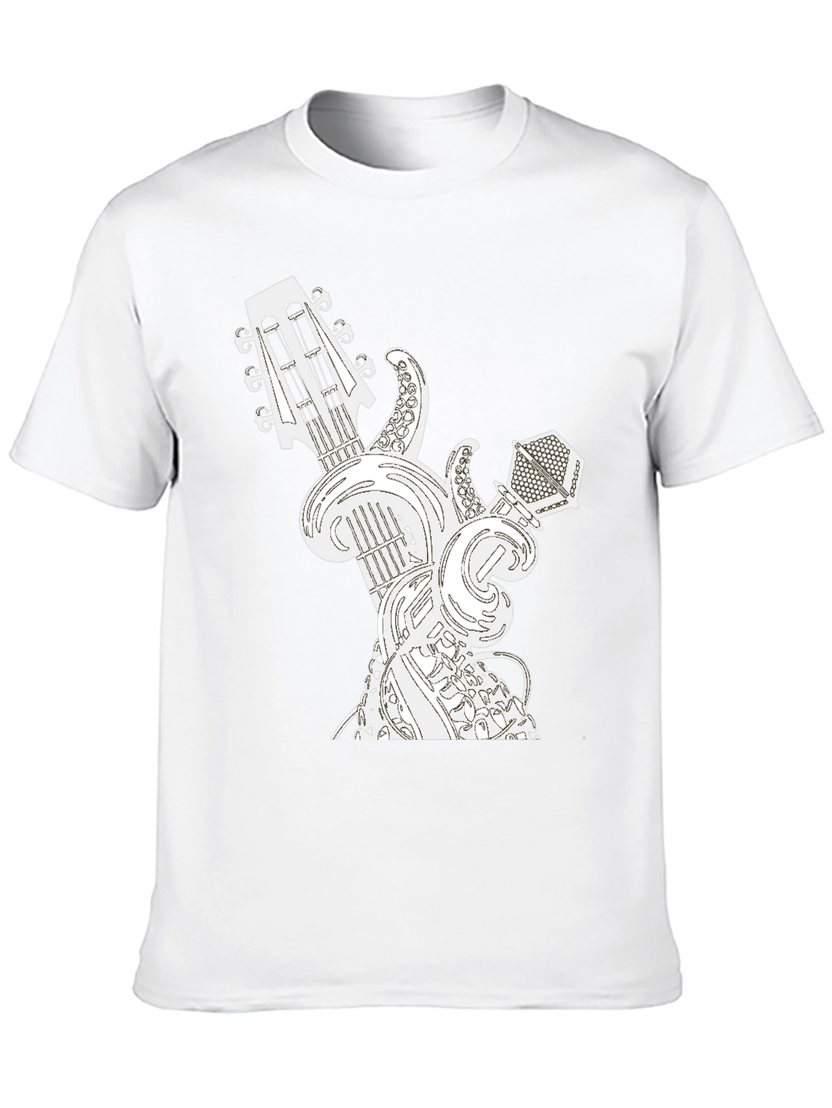 Guitar and Microphone Graphic Tee