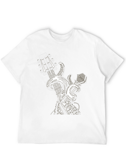 Guitar and Microphone Graphic Tee