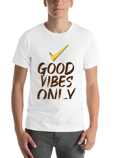 Good Vibes Only Black Graphic T-Shirt