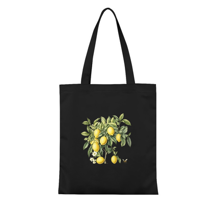 Soft Floral Minimal Print Canvas Tote | Sweet Casual Daily Carry Shoulder Bag