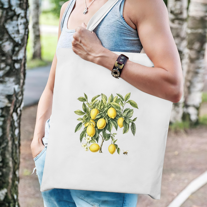 Soft Floral Minimal Print Canvas Tote | Sweet Casual Daily Carry Shoulder Bag