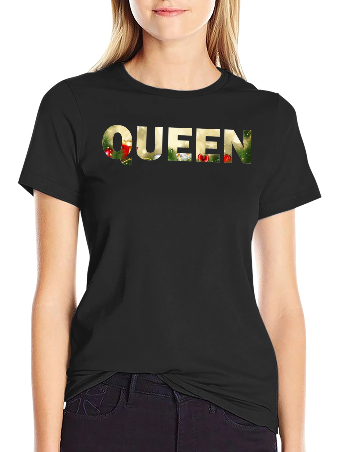 Queen Holiday T-Shirt - Festive Graphic Tee