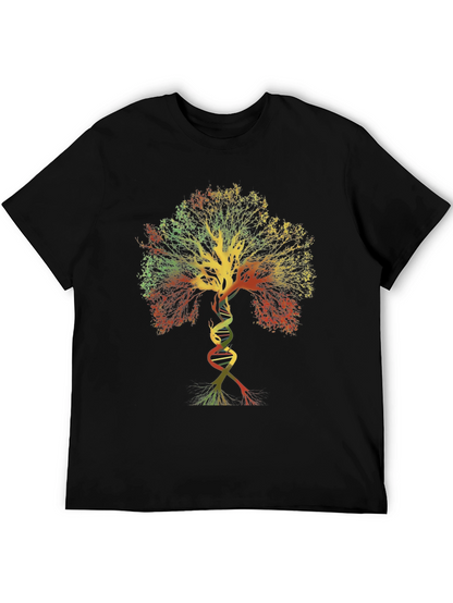 DNA Tree of Life Graphic Tee - Black