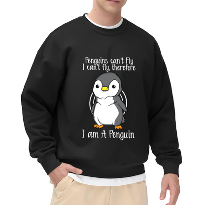 Cute Penguin Penguins Can¡¯t Fly Funny Quote Sweatshirt