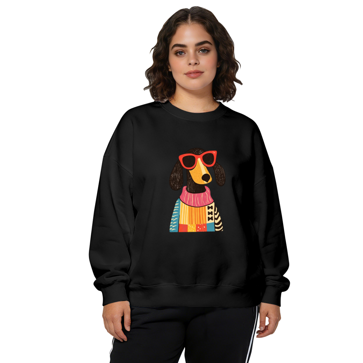 Sunflower Butterfly Nature Floral Art Trendy Crewneck Sweatshirt