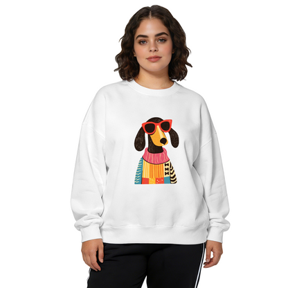 Sunflower Butterfly Nature Floral Art Trendy Crewneck Sweatshirt