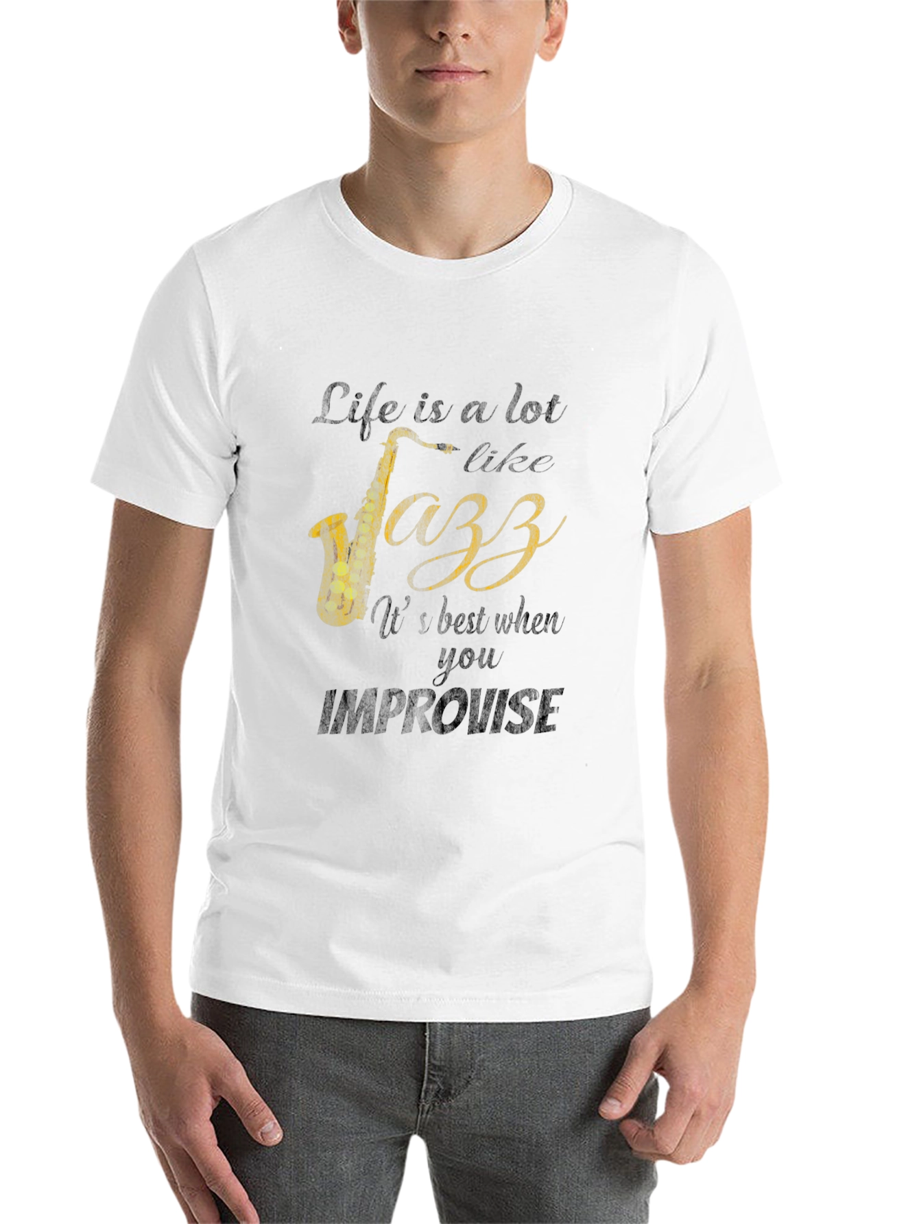 Jazz Life Graphic T-Shirt - Improvise Style
