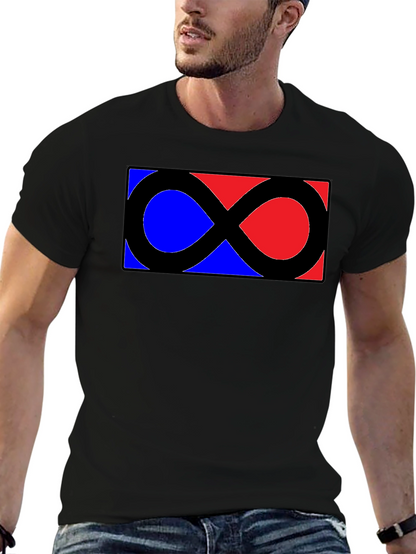 Infinity Symbol Graphic Tee - Classic Black Shirt