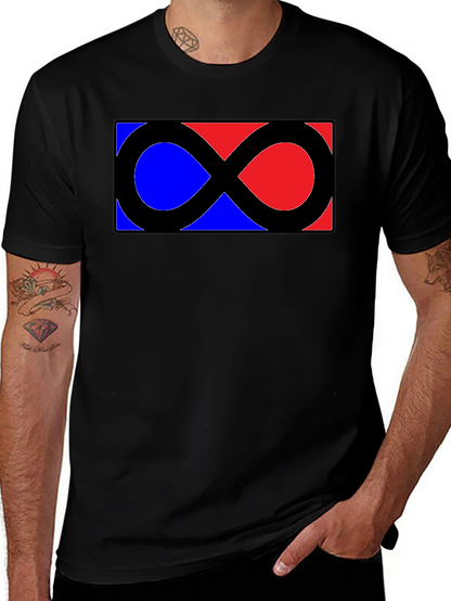 Infinity Symbol Graphic Tee - Classic Black Shirt