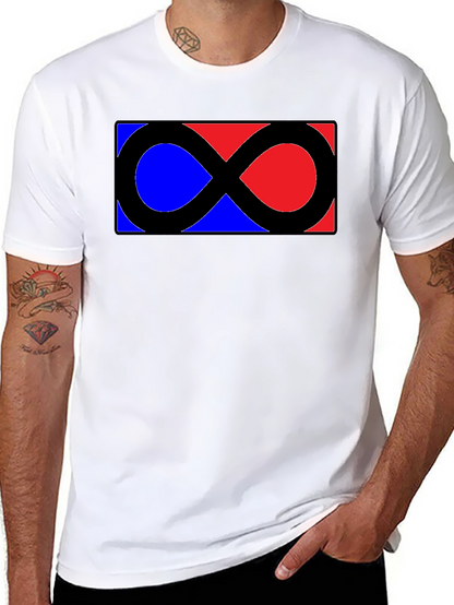 Infinity Symbol Graphic Tee - Classic Black Shirt