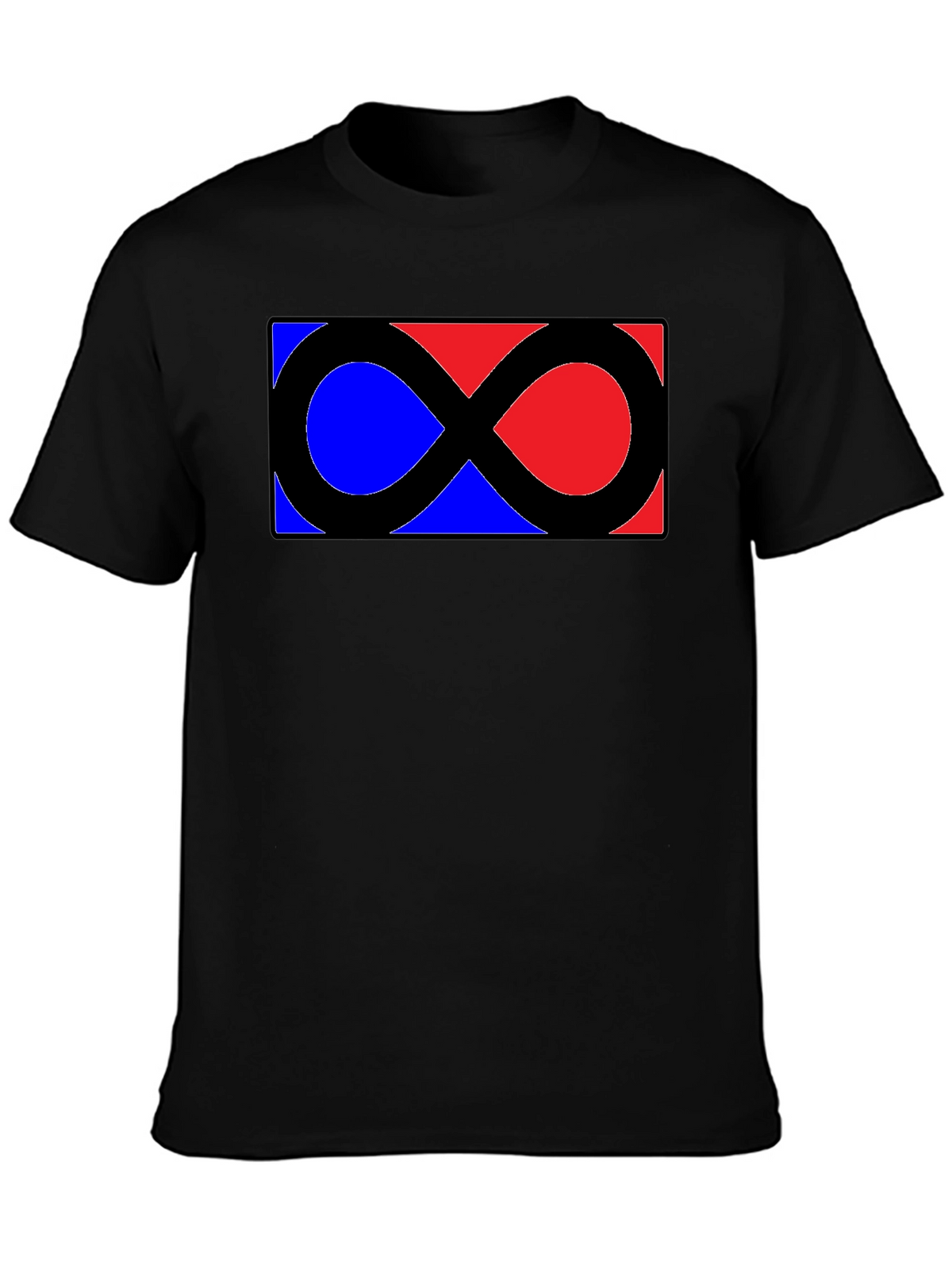 Infinity Symbol Graphic Tee - Classic Black Shirt