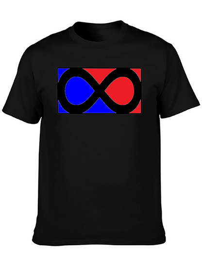Infinity Symbol Graphic Tee - Classic Black Shirt
