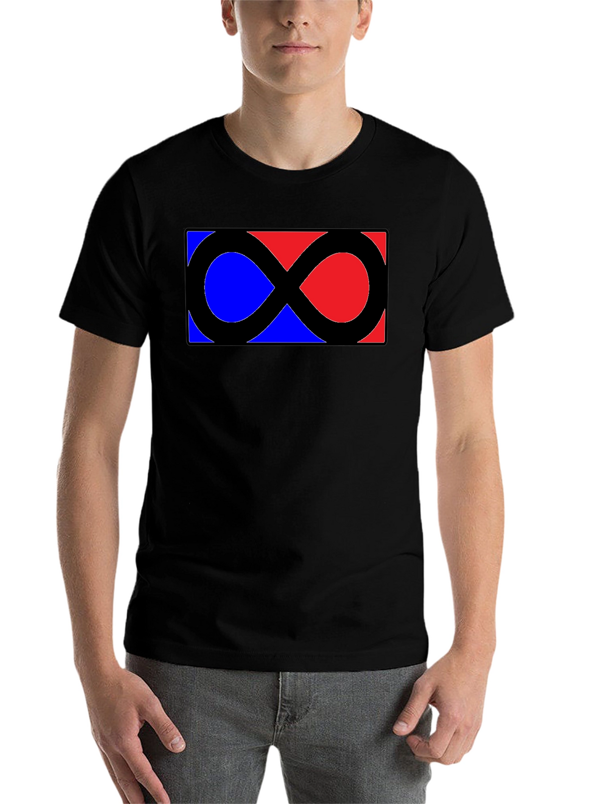 Infinity Symbol Graphic Tee - Classic Black Shirt
