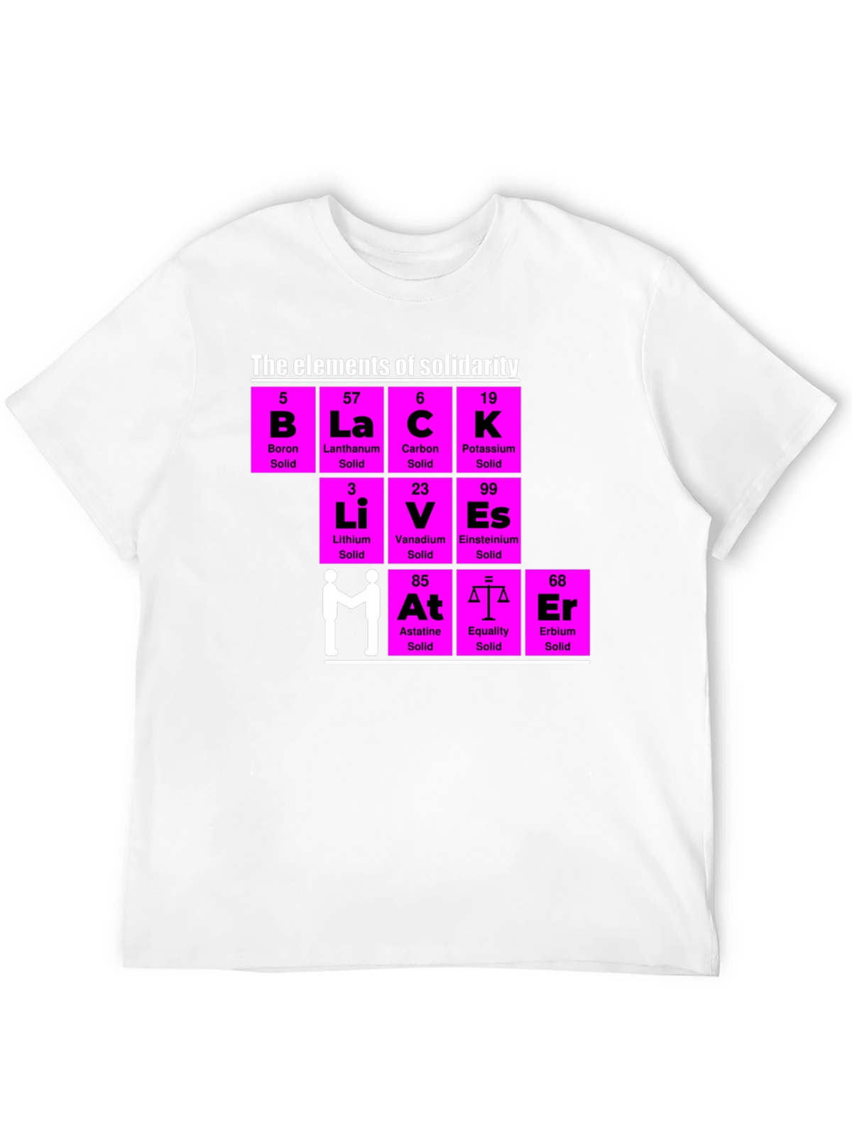 Elements of Solidarity T-Shirt - Black Lives