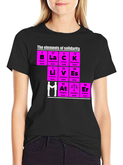 Elements of Solidarity T-Shirt - Black Lives
