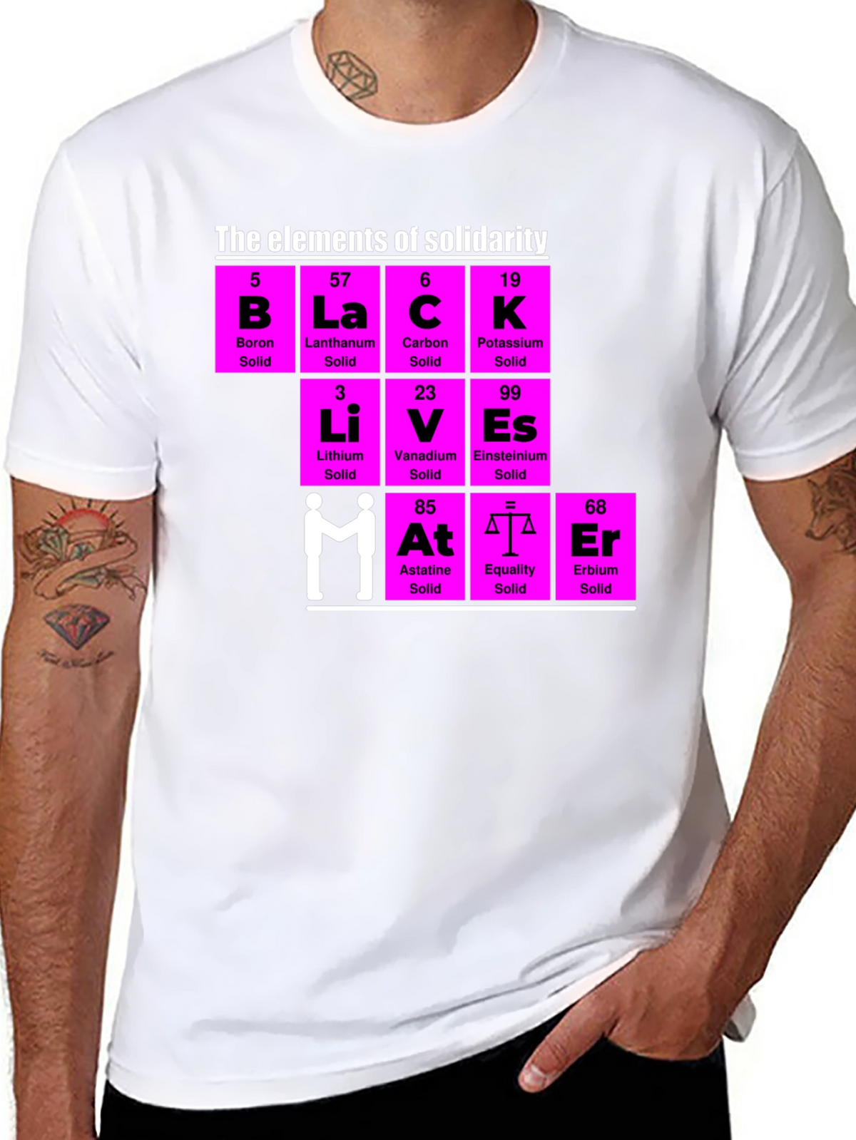 Elements of Solidarity T-Shirt - Black Lives
