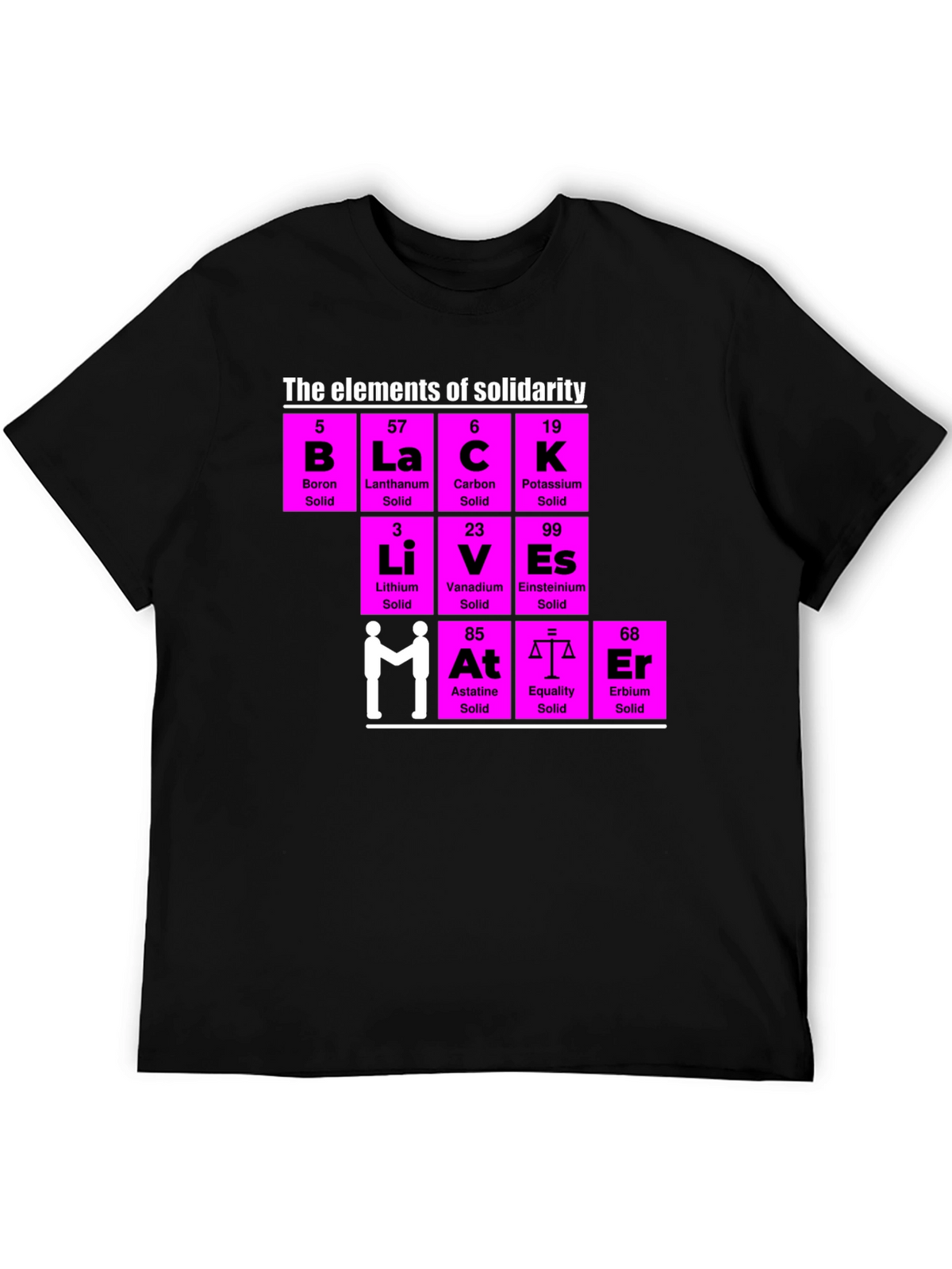 Elements of Solidarity T-Shirt - Black Lives