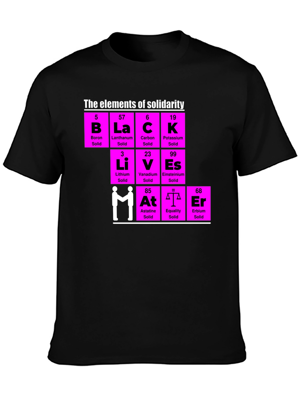 Elements of Solidarity T-Shirt - Black Lives