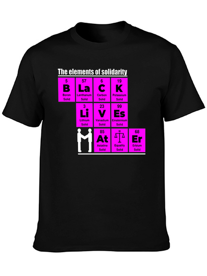 Elements of Solidarity T-Shirt - Black Lives