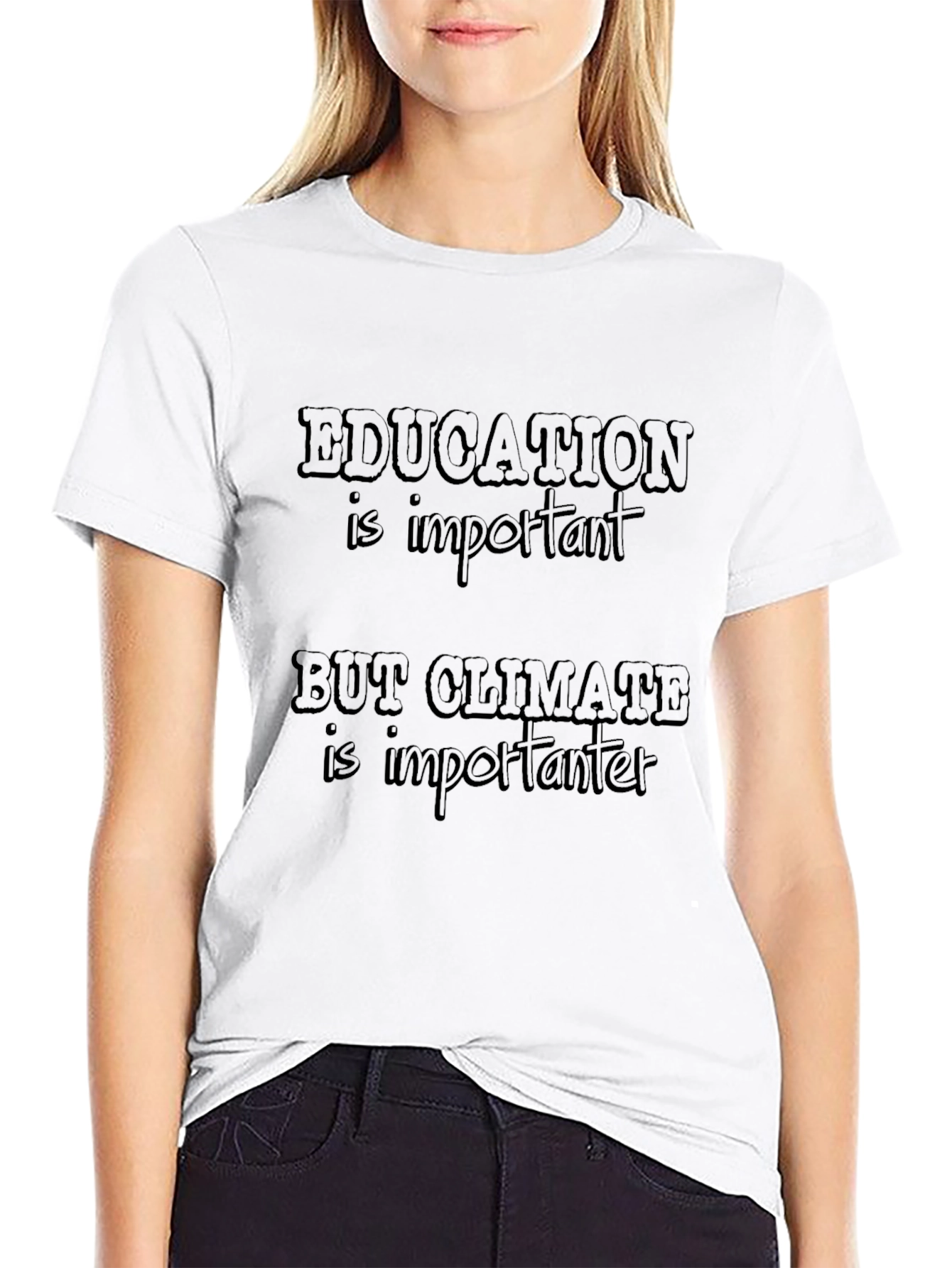 Education Vs. Climate T-Shirt