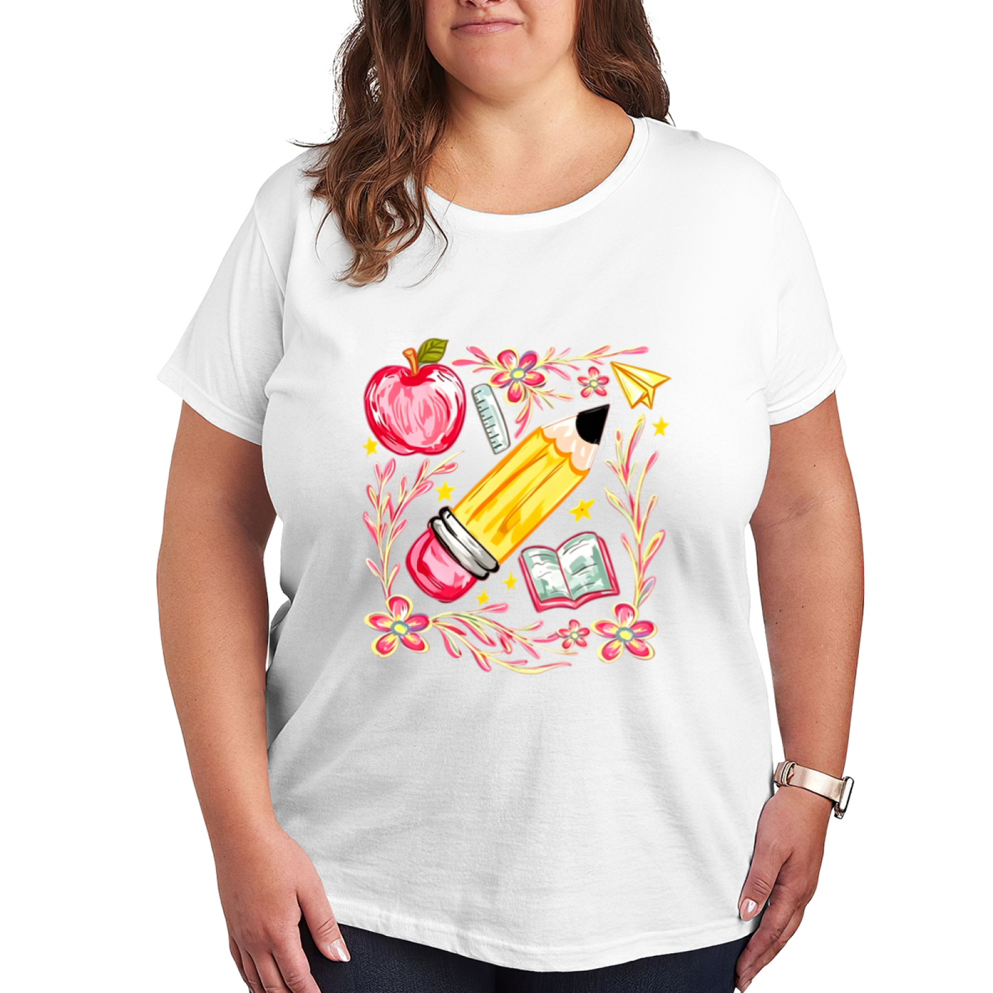 Cute Fluffy White Kitty Big Eyes Kawaii Casual Shirt