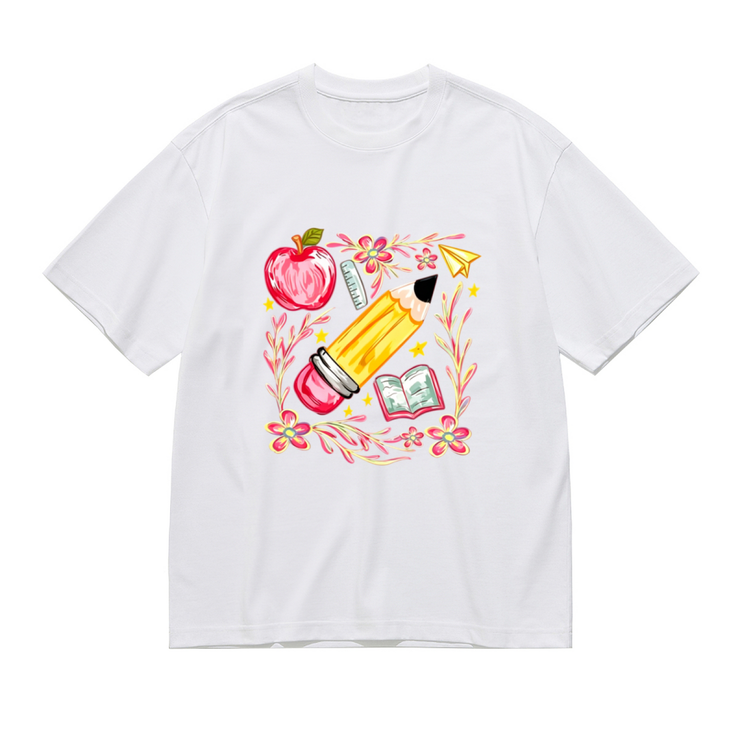 Cute Fluffy White Kitty Big Eyes Kawaii Casual Shirt