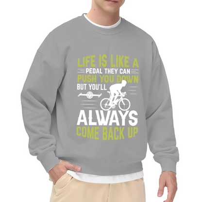 Funny Sarcastic Coffee Quote Daily Vibe Crewneck Sweatshirt