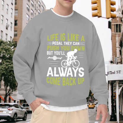 Funny Sarcastic Coffee Quote Daily Vibe Crewneck Sweatshirt