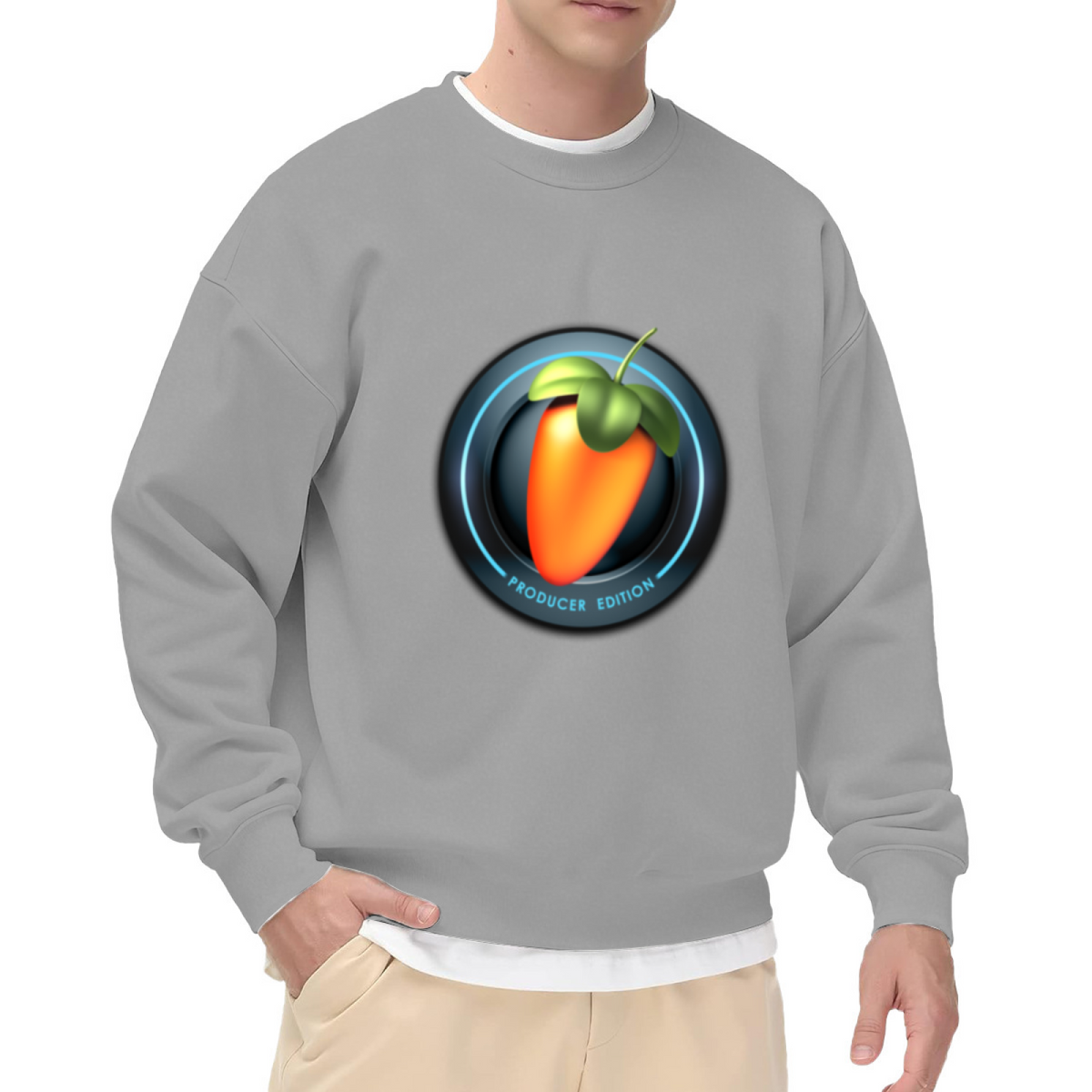 FL Studio Producer Edition Carrot Logo Music Producer Crewneck Sweatshirt