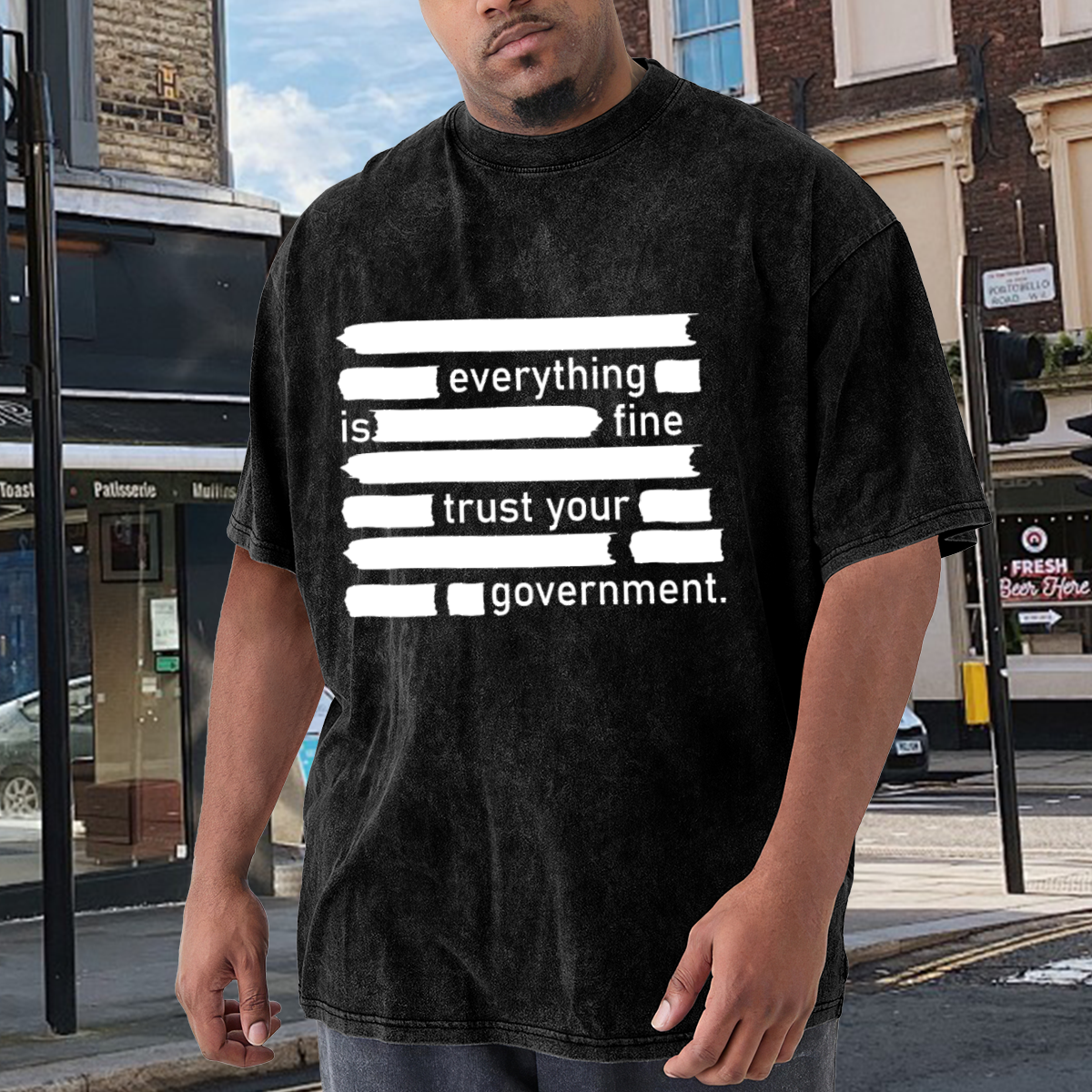 Everything Is Fine Trust Your Government Redacted Text