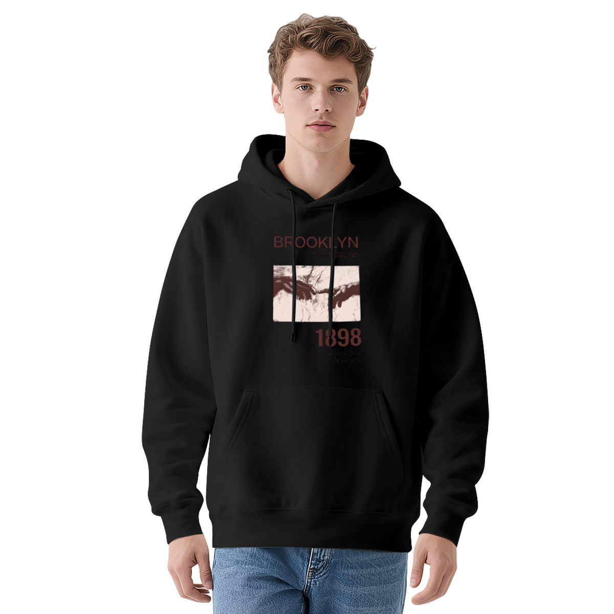 Brooklyn 1898 Retro Vintage Aesthetic Hoodie