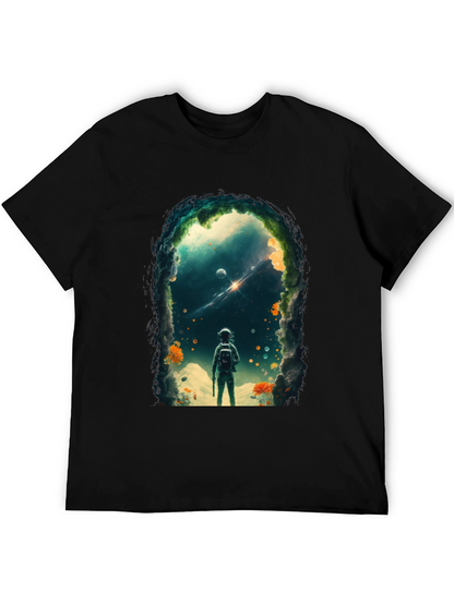 Astronaut Space Portal Graphic T-Shirt