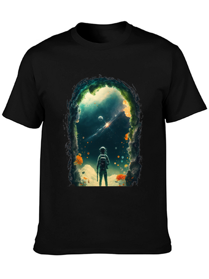 Astronaut Space Portal Graphic T-Shirt