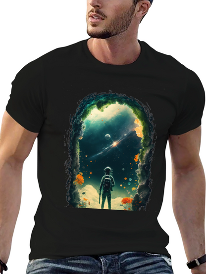 Astronaut Space Portal Graphic T-Shirt