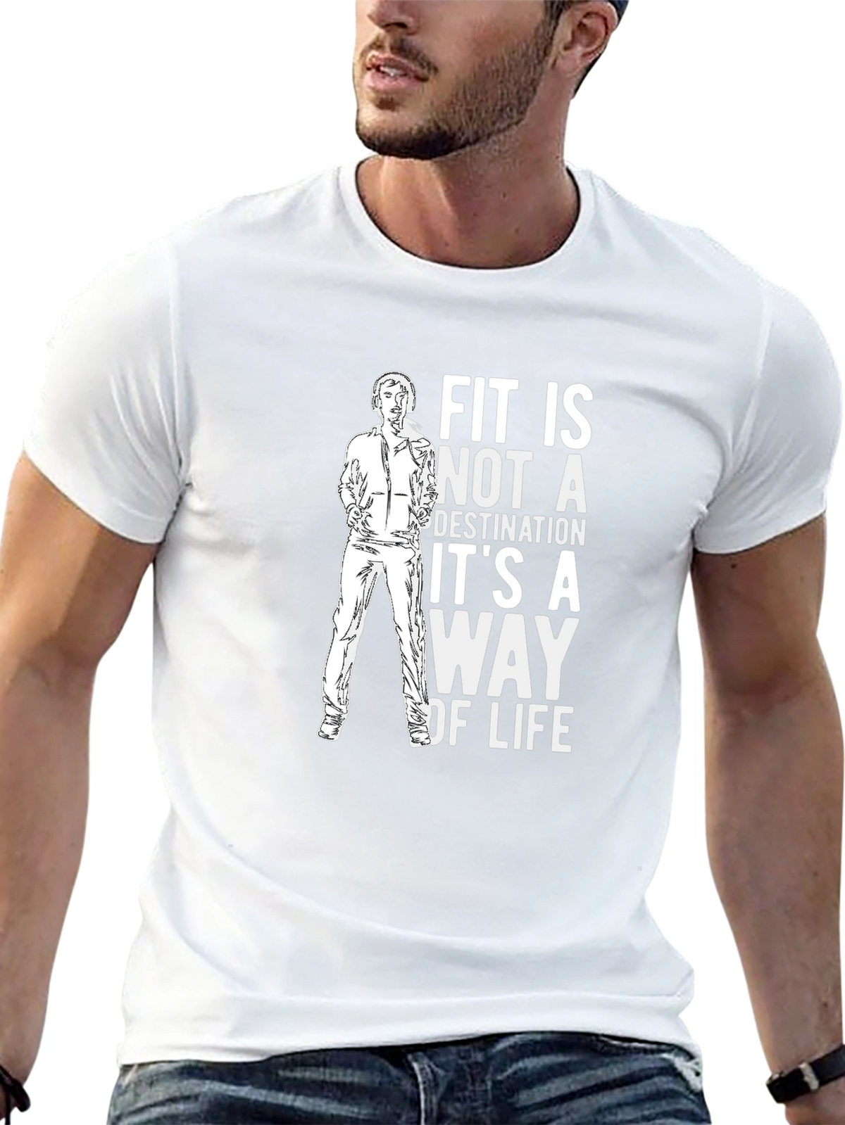 Fitness Lifestyle Tee: Fit is a Way of Life