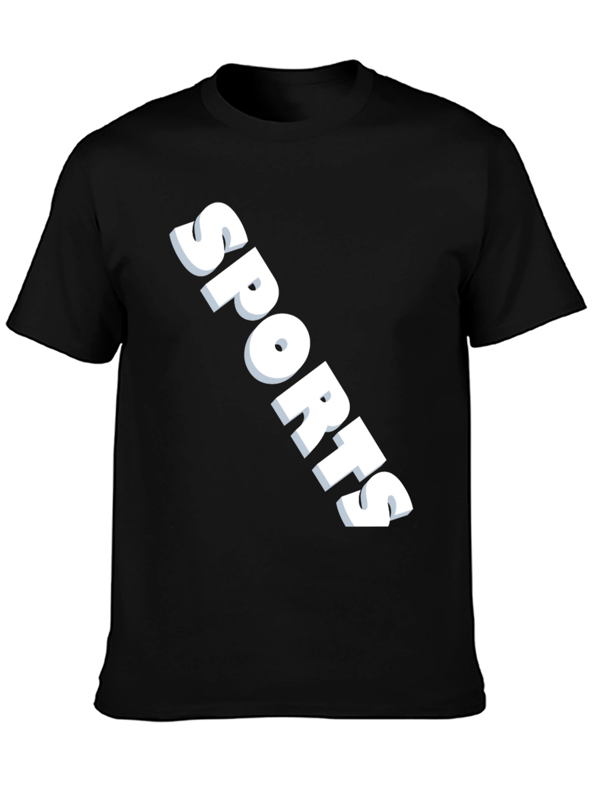 Sports Graphic Black T-Shirt