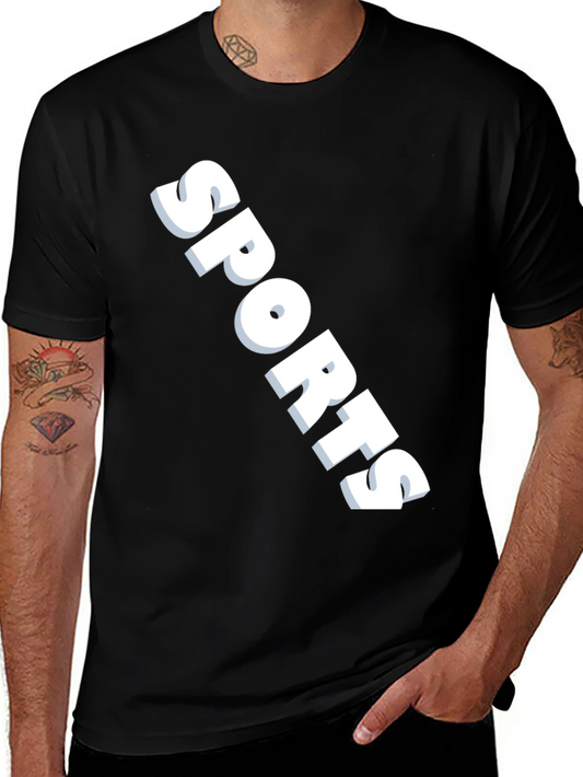 Sports Graphic Black T-Shirt
