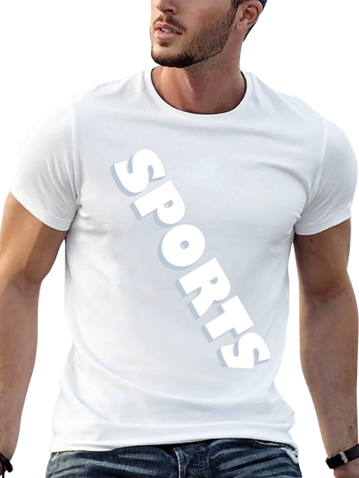 Sports Graphic Black T-Shirt